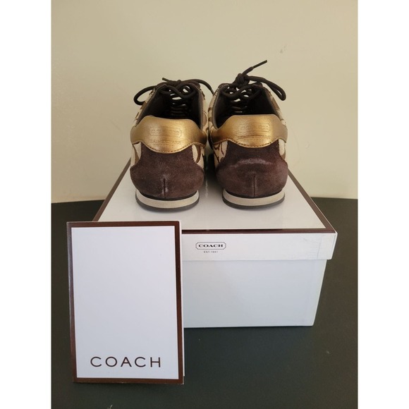 Coach signature canvas shoes size 9 - Picture 5 of 12